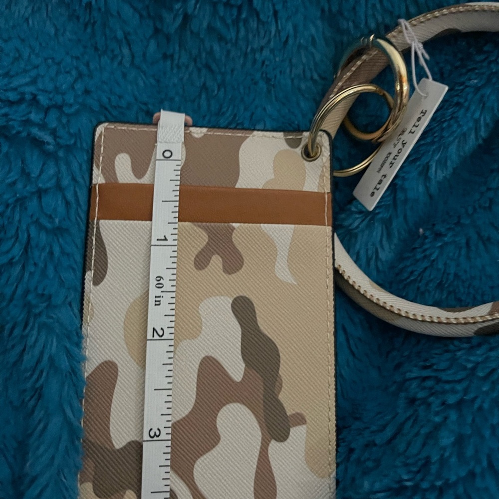 Camouflage Card Holder with Key Ring